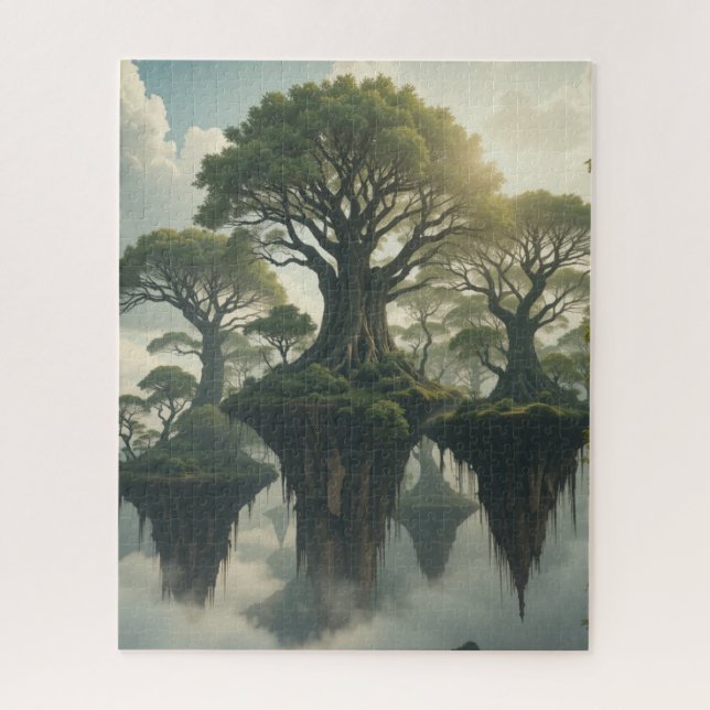 quebra-cabeça impossível - Floresta flutuante (Vertical)