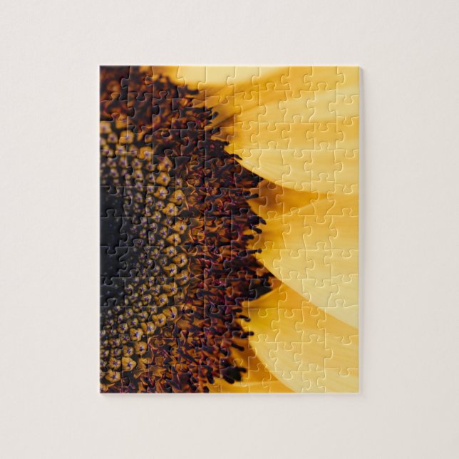 Quebra-cabeça impossível - Macro Sunflower (Vertical)