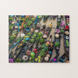 Quebra-cabeça impossível - Mercado flutuante