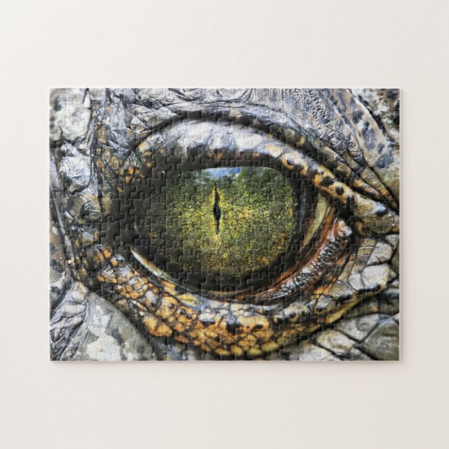 Quebra-cabeça impossível - Olho Crocodilo (Horizontal)