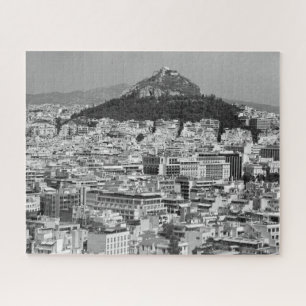 Quebra-cabeça impossível - Olimpo Monte Atenas BW