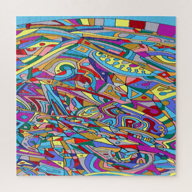 Quebra-cabeça Impressão abstrato de mar de coral (Vertical)