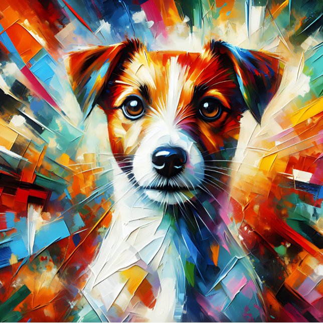 Quebra-cabeça Impressão Acrílica de Jack Russell Terrier | Color (Criador carregado)