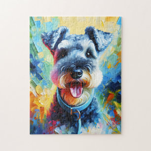 Quebra-cabeça Impressão Acrílica do Cão Kerry Blue Terrier Amant
