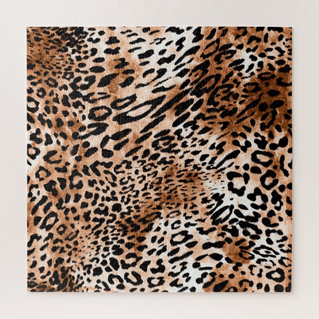 Quebra-cabeça Impressão Afro-Leopardo Invisível (Vertical)