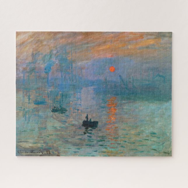 Quebra-cabeça Impressão Aumento do sol por Claude Monet (Horizontal)