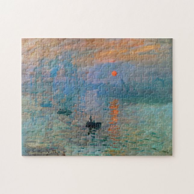 Quebra-cabeça Impressão Aumento do sol por Claude Monet (Horizontal)