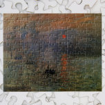 Quebra-cabeça Impressão Aumento do sol por Claude Monet, Vintage<br><div class="desc">Impressão, Sunrise (1872), de Claude Monet, é uma pintura náutica de arte do impressionismo antigo. A posição do sol parece que também pode ser um pôr do sol. Uma paisagem marítima no porto de Le Havre, França com vários barcos em primeiro plano no nascer do sol. Sobre o artista: Claude...</div>