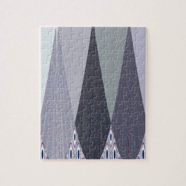 Quebra-cabeça Impressão de Arte de Pontos Críticos da Cinza Cinz (Vertical)