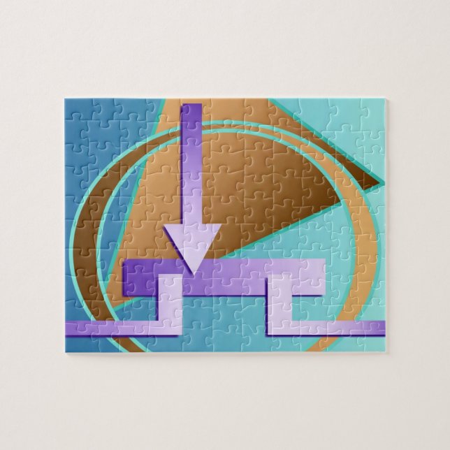 Quebra-cabeça impressão de arte digital "Diagrama de Circuito" (Horizontal)