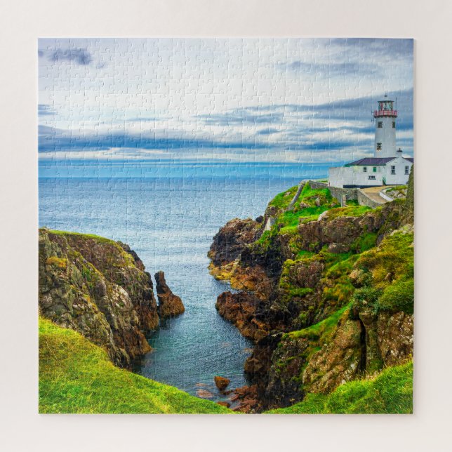 Quebra-cabeça Impressão de arte do farol de Fanad Head na costa  (Vertical)
