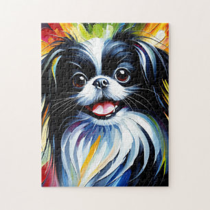 Quebra-cabeça Impressão de Arte em Acrílico de Cachorro Japonês 