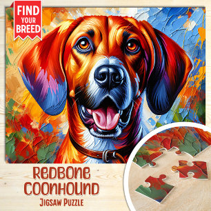 Quebra-cabeça Impressão de Arte em Acrílico do Retrato do Cão Re