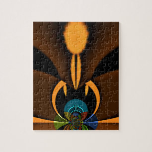 Quebra-cabeça Impressão de Contraste de Cor abstrato