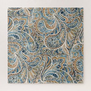 Quebra-cabeça Impressão de desenho manual de saltos multicores