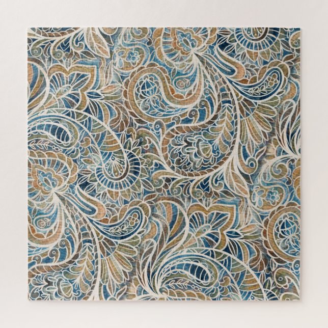 Quebra-cabeça Impressão de desenho manual de saltos multicores (Vertical)