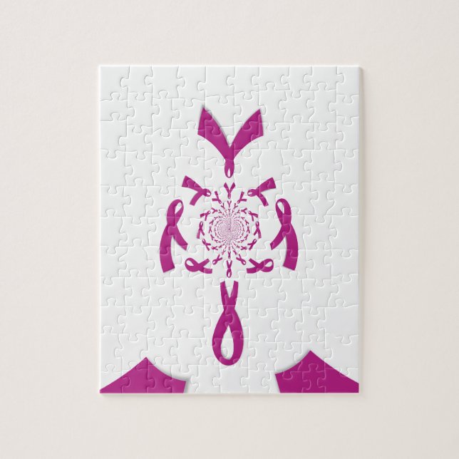 Quebra-cabeça Impressão de Sensibilização do Cancer (Vertical)