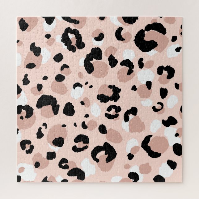 Quebra-cabeça Impressão em animais-leopardo Abstrato moderno (Vertical)