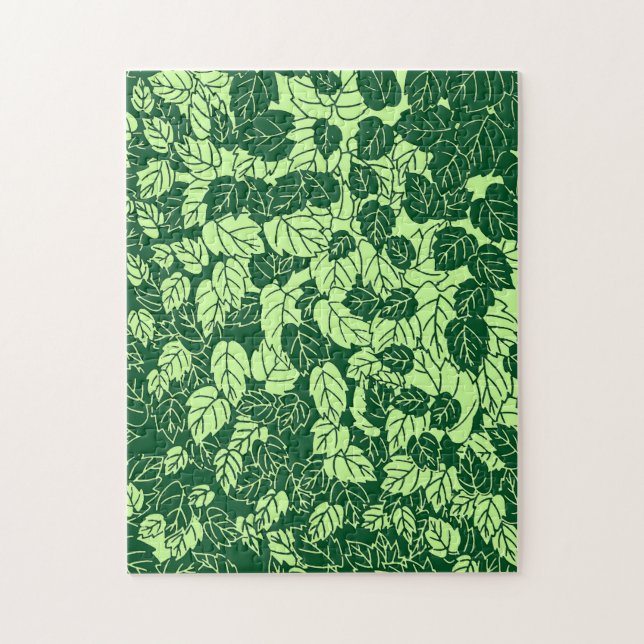 Quebra-cabeça Impressão, Emerald e Verde limão japonês (Vertical)