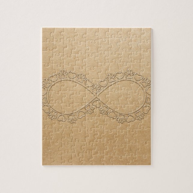 Quebra-cabeça Impressão Infinita De Cachorro (Vertical)