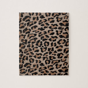 Quebra-cabeça impressão-leopardo-de-chita