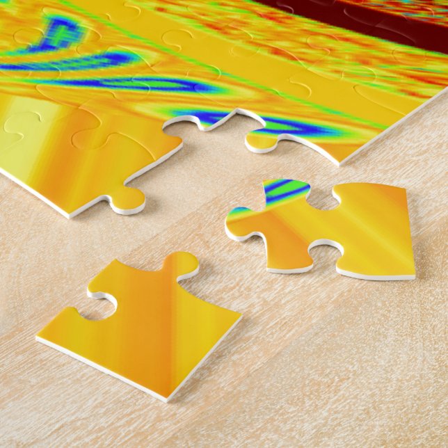 Quebra-cabeça Impressão ouro Amarelo De Luvas De Beisebol (Lateral)