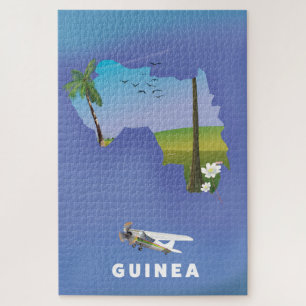 Quebra-cabeça Impressão poster de Esqui da África do Sul da Guin