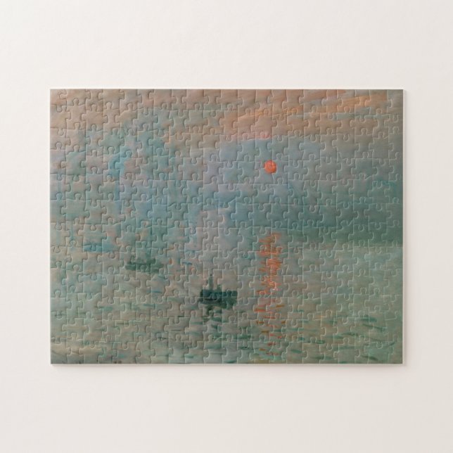 Quebra-cabeça Impression Sunrise by Claude Monet (Horizontal)