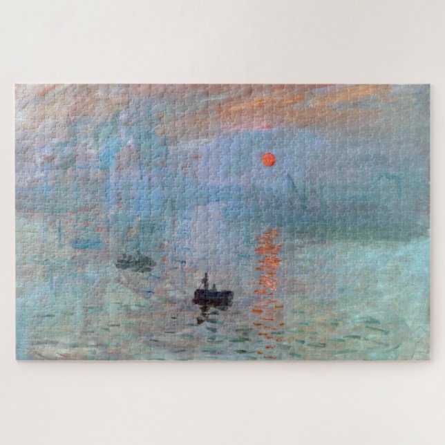 Quebra-cabeça Impression, Sunrise, Claude Monet (Horizontal)