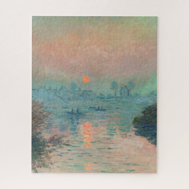 Quebra-cabeça Impressionismo das Belas Artes do Monet Sunset (Vertical)