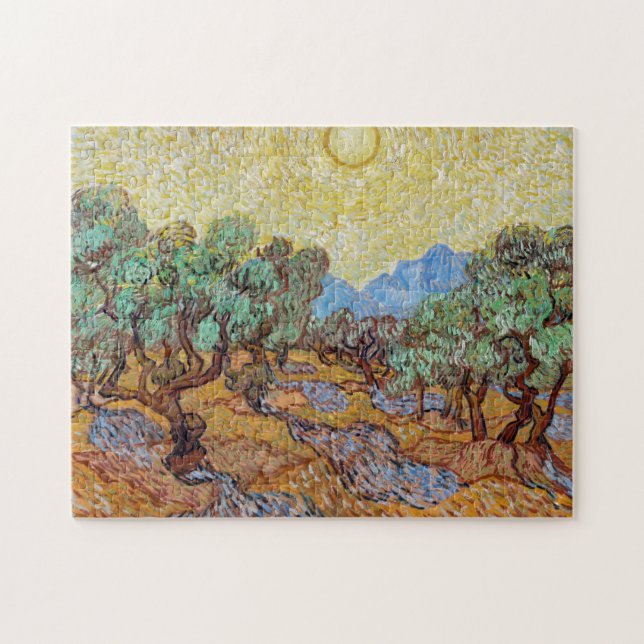 Quebra-cabeça Impressionismo Vincent Van Gogh Olive Trees Comple (Horizontal)
