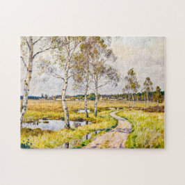 Quebra-cabeça Impressionist Landscape of Worpswede in the Teufel