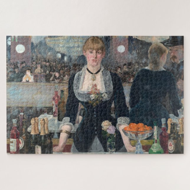 Quebra-cabeça Impressionista do bar Folies-Bergere Manet (Horizontal)