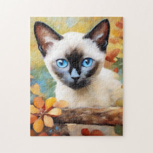 Quebra-cabeça Impressionista Siamese Kitten