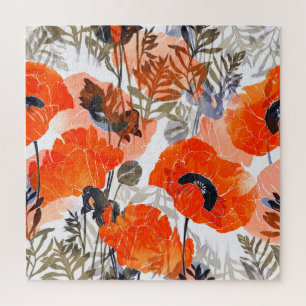 Quebra-cabeça Impressões de Poppies Brilhantes: Arte Invisível