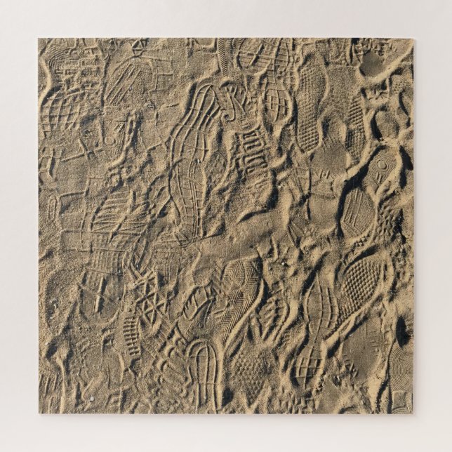 Quebra-cabeça Impressões do calçado na areia (Vertical)