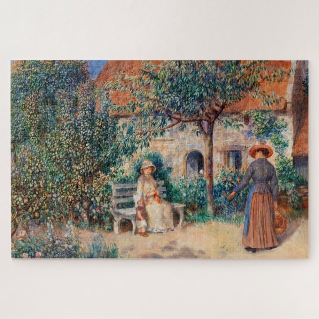 Quebra-cabeça In Brittany by Renoir Impressionist Painting (Horizontal)
