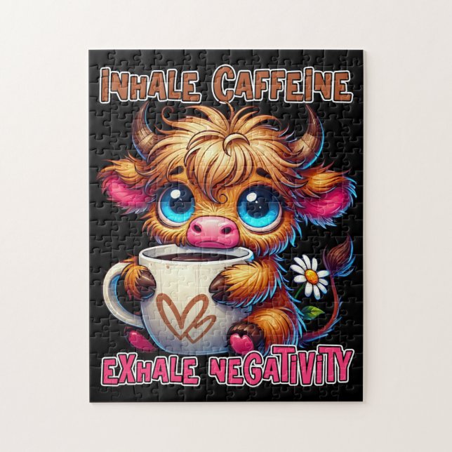 Quebra-cabeça Inalar Cafeína Exalar Negatividade  (Vertical)