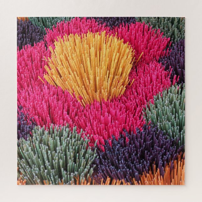 Quebra-cabeça incenso, aroma, palha, fumo, tradicional, (Vertical)