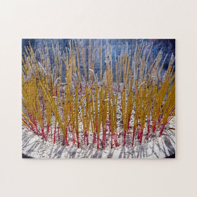 Quebra-cabeça Incenso em um templo - Zhongdian, Yunnan, China (Horizontal)