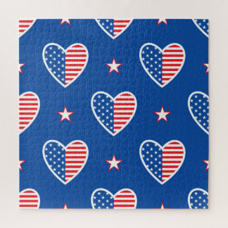 Quebra-cabeça Independência Americana: Padrão Vintage Patriótico