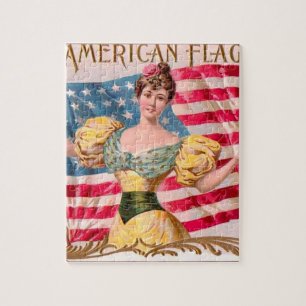 Quebra-cabeça Independência da Liberdade da Bandeira Americana