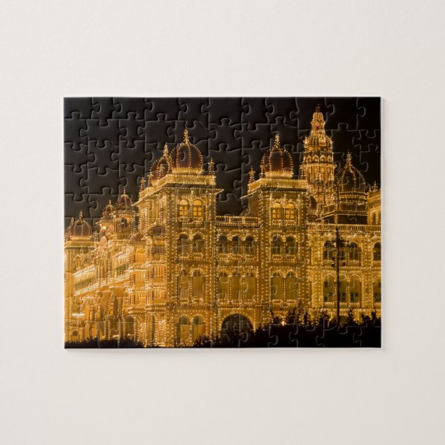 Quebra-cabeça ÍNDIA, Karnataka, Mysore : Palácio do Majaraja (co (Horizontal)