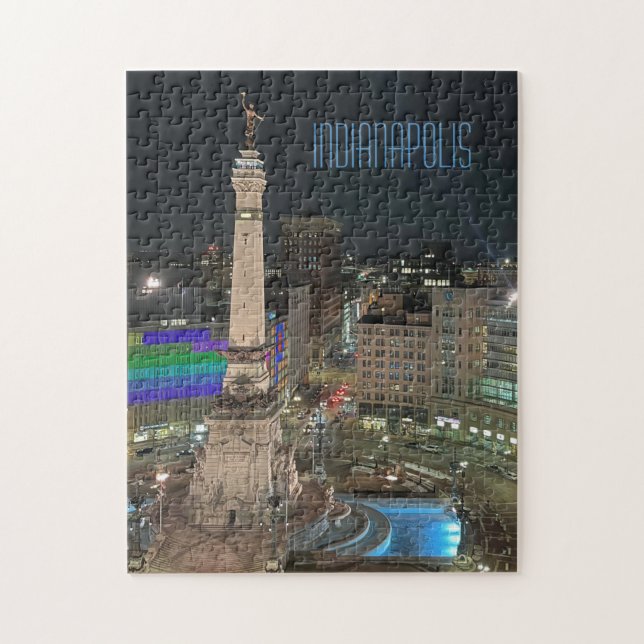 Quebra-cabeça Indianapolis Monument Circle Jigsaw Puzzle (Vertical)