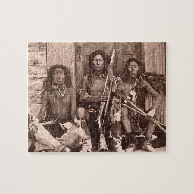 Quebra-cabeça Indianos de Spokane, 1861 (foto de b/w) (Horizontal)