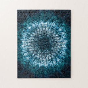 Quebra-cabeça Índigo Blue Mandala