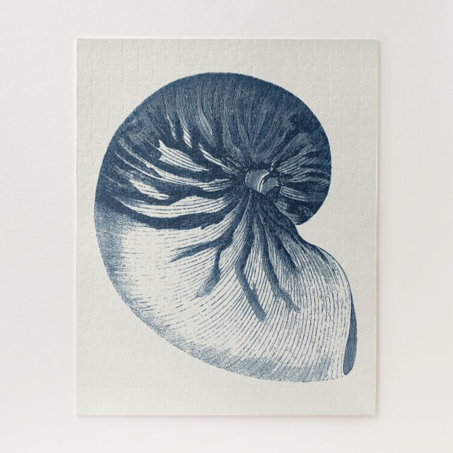 Quebra-cabeça Indigo Shark Eye Seashell (Vertical)