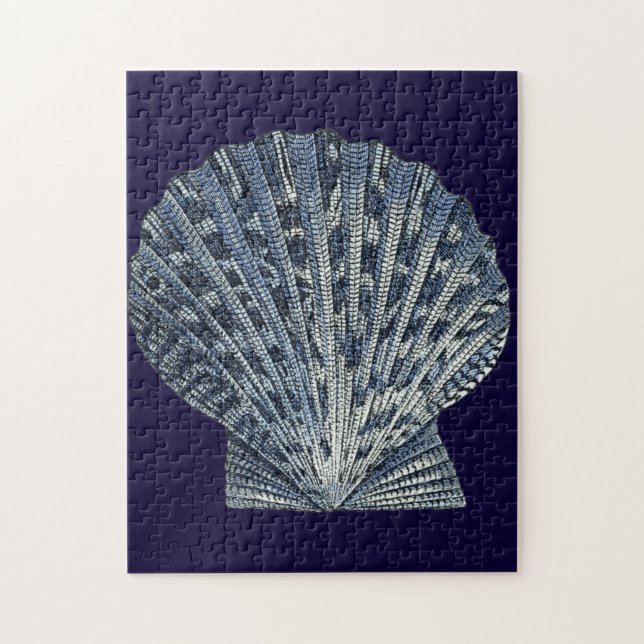 Quebra-cabeça Indigo Shells VIII (Vertical)