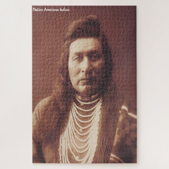 Quebra-cabeça Índio americano nativo (Vertical)