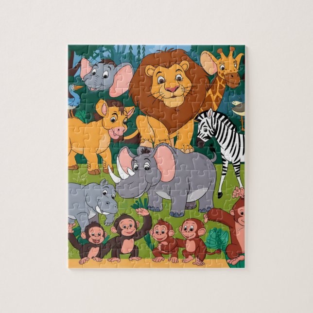 Quebra-cabeça infantis: A diversão da aprendizagem (Vertical)